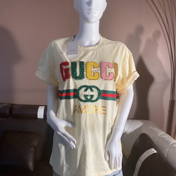 Gucci amore women's oversize T-shirt - Picture 8 of 14